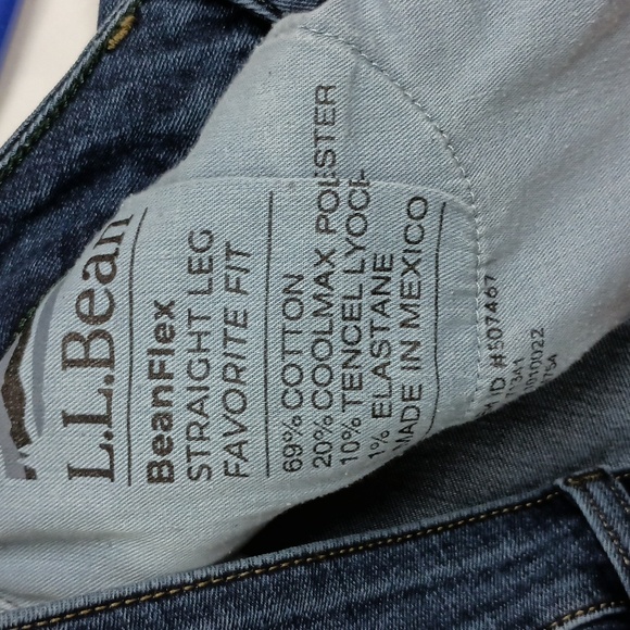 2/$30 L.L. BEAN‎ Beanflex Women's Blue Jeans-(#1,398) - Picture 3 of 5